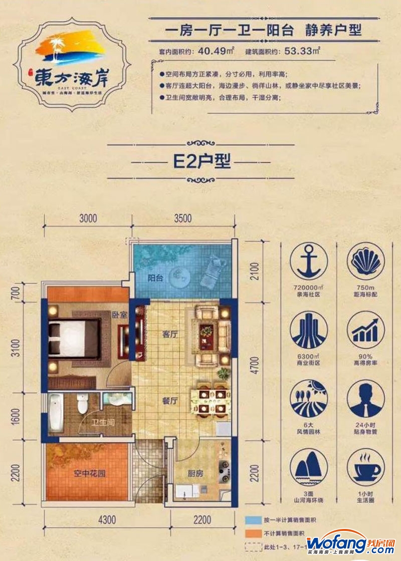 东方海岸e2户型图