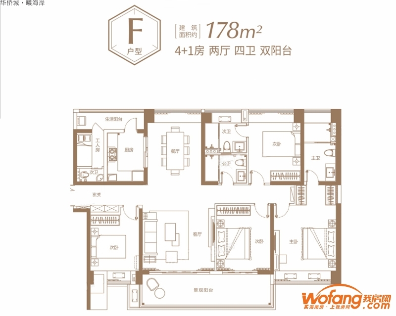 华侨城·曦海岸f户型图