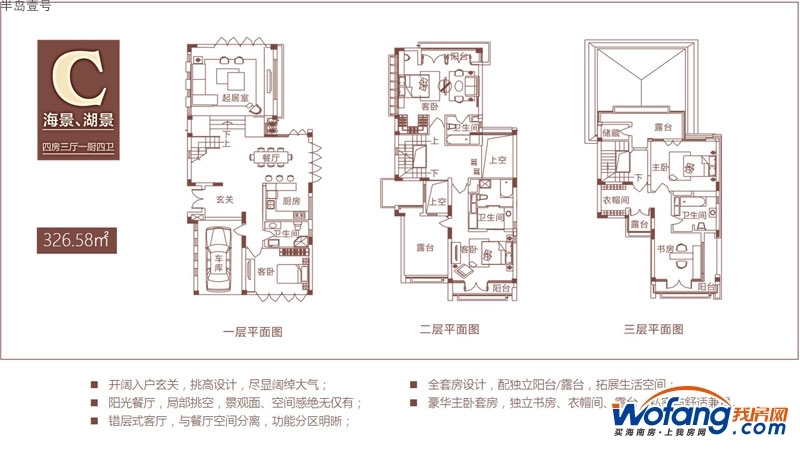 半岛壹号别墅c户型图